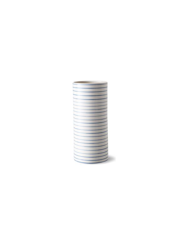 stripes vase smal-blue lille