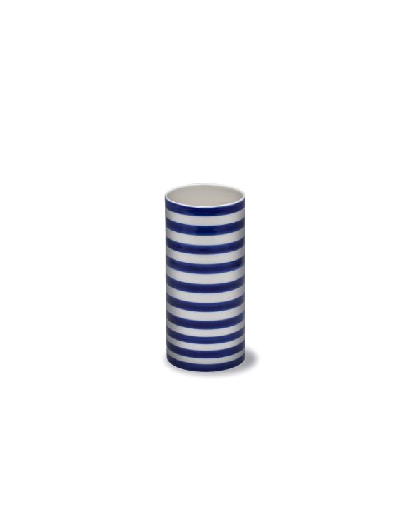 stripes vase bred-blue lille
