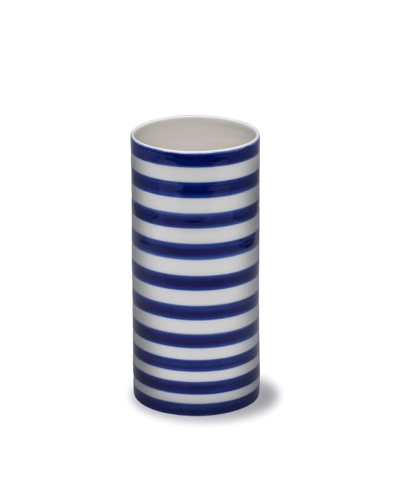 stripes vase bred-blue stor