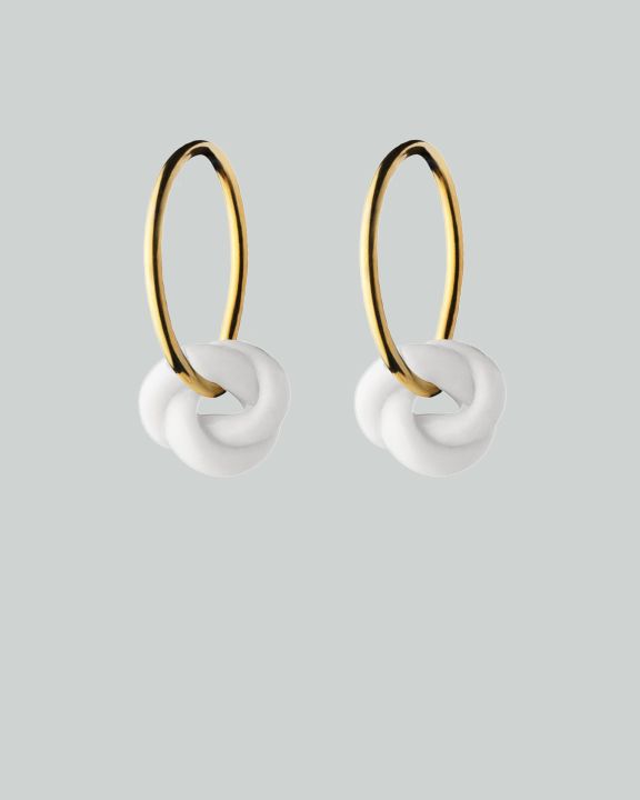knots creoler s guld white