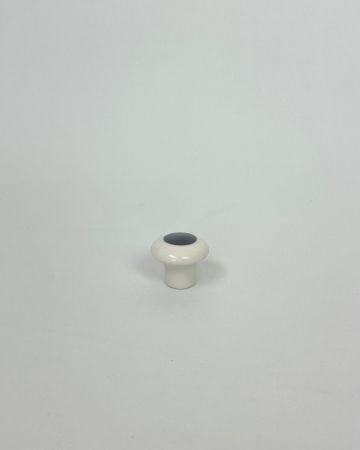 Anne Black porcelain hook and handle – handmade ceramic wall hook or furniture knob