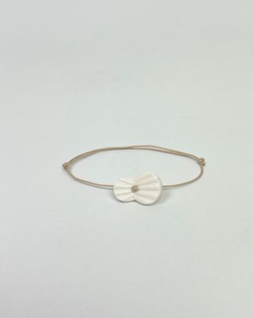 pleats armbånd beige