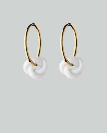 knots creoler s guld white